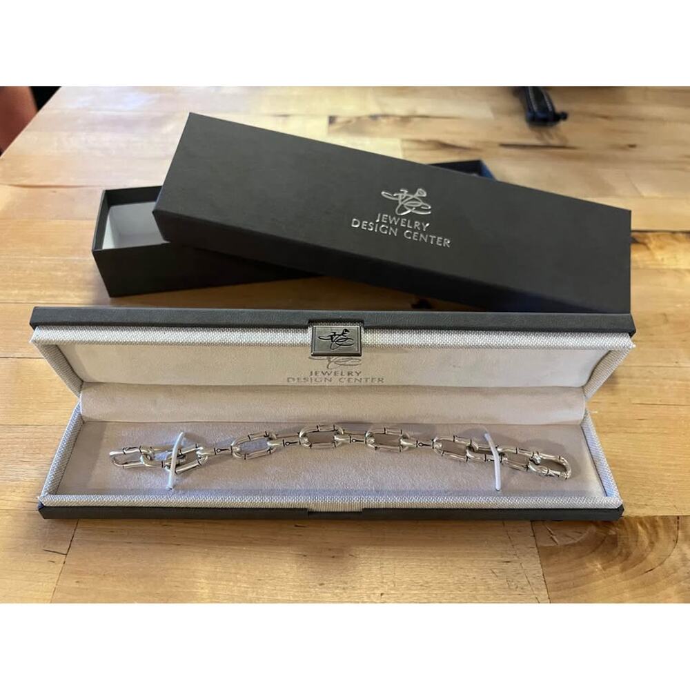 JOHN HARDY Bamboo Silver Small Link Bracelet, Artisan Made (Retail Price: $599)